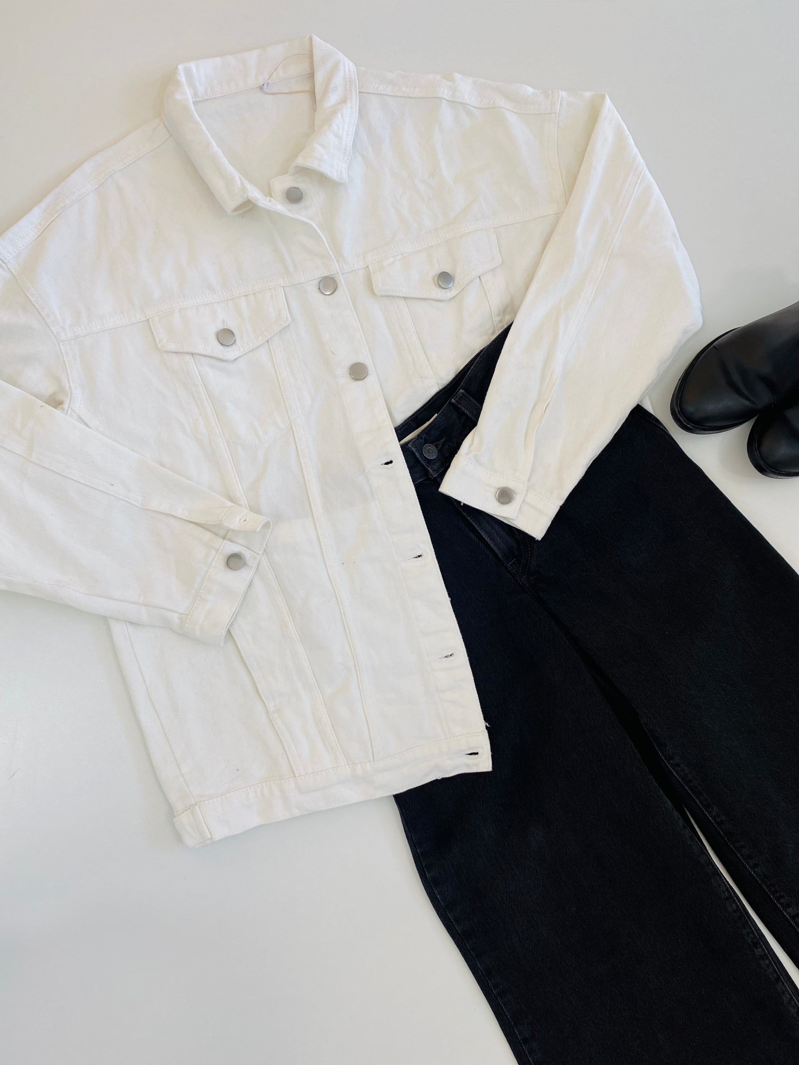White denim jacket