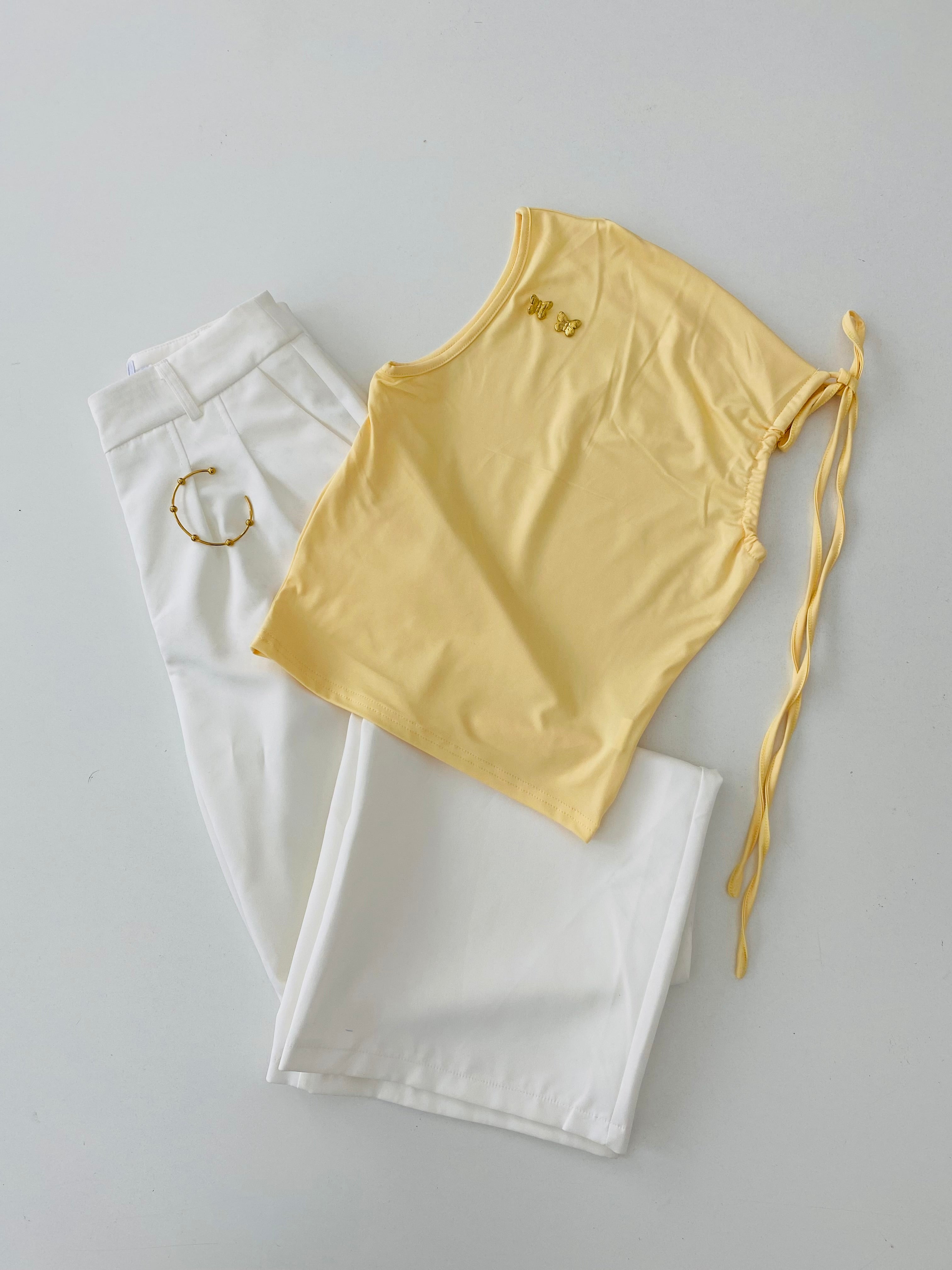 Blusa  moño en hombro