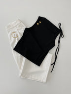 Blusa  moño en hombro