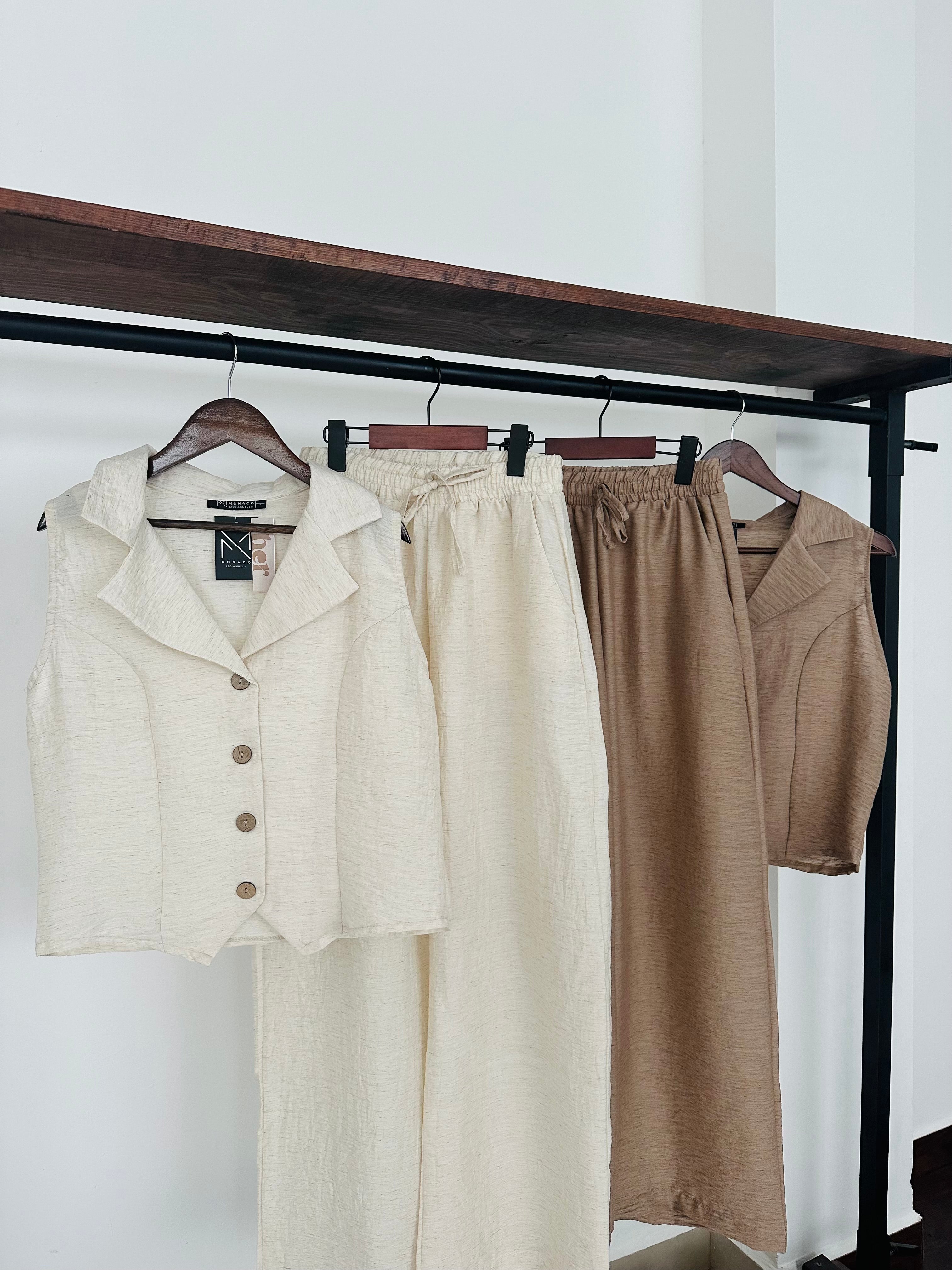 Conjunto botones madera