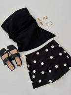 Falda short polka dots