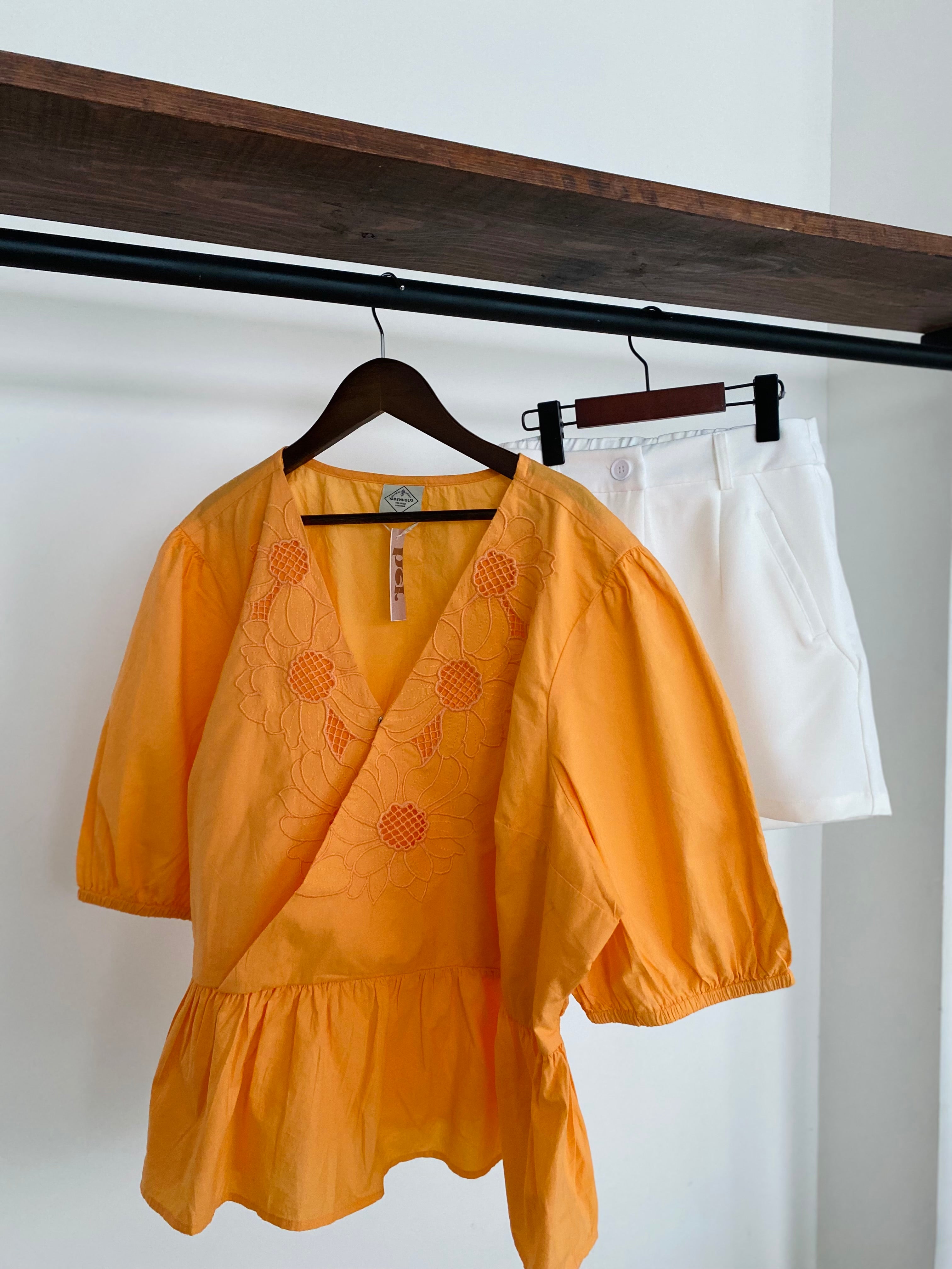 Orange blouse
