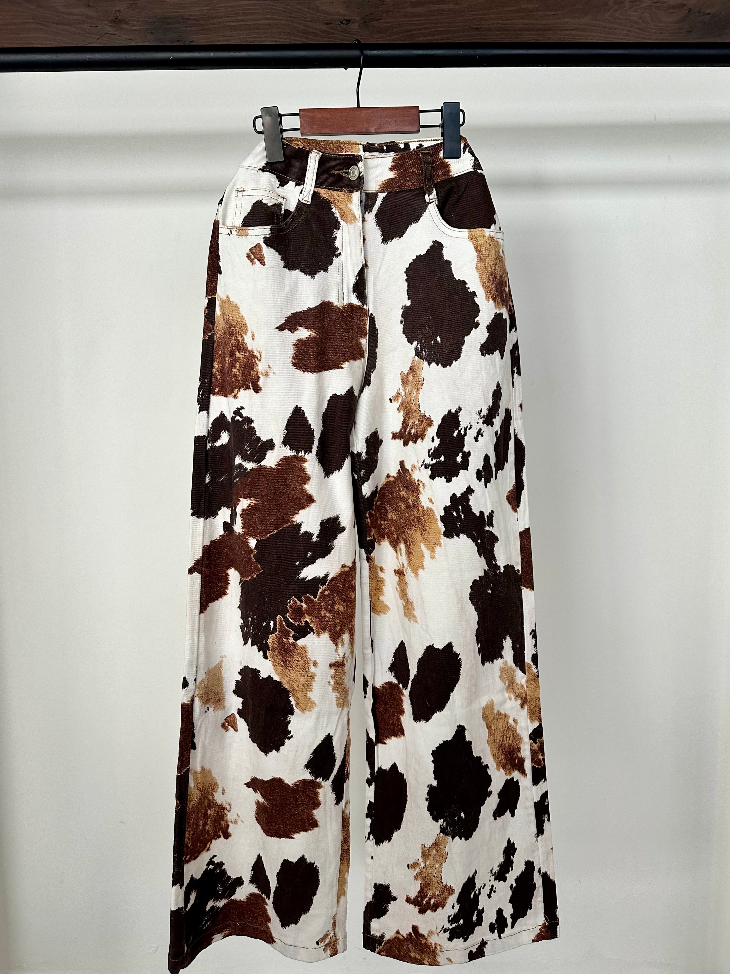 Jeans cow print