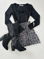 Falda animal print