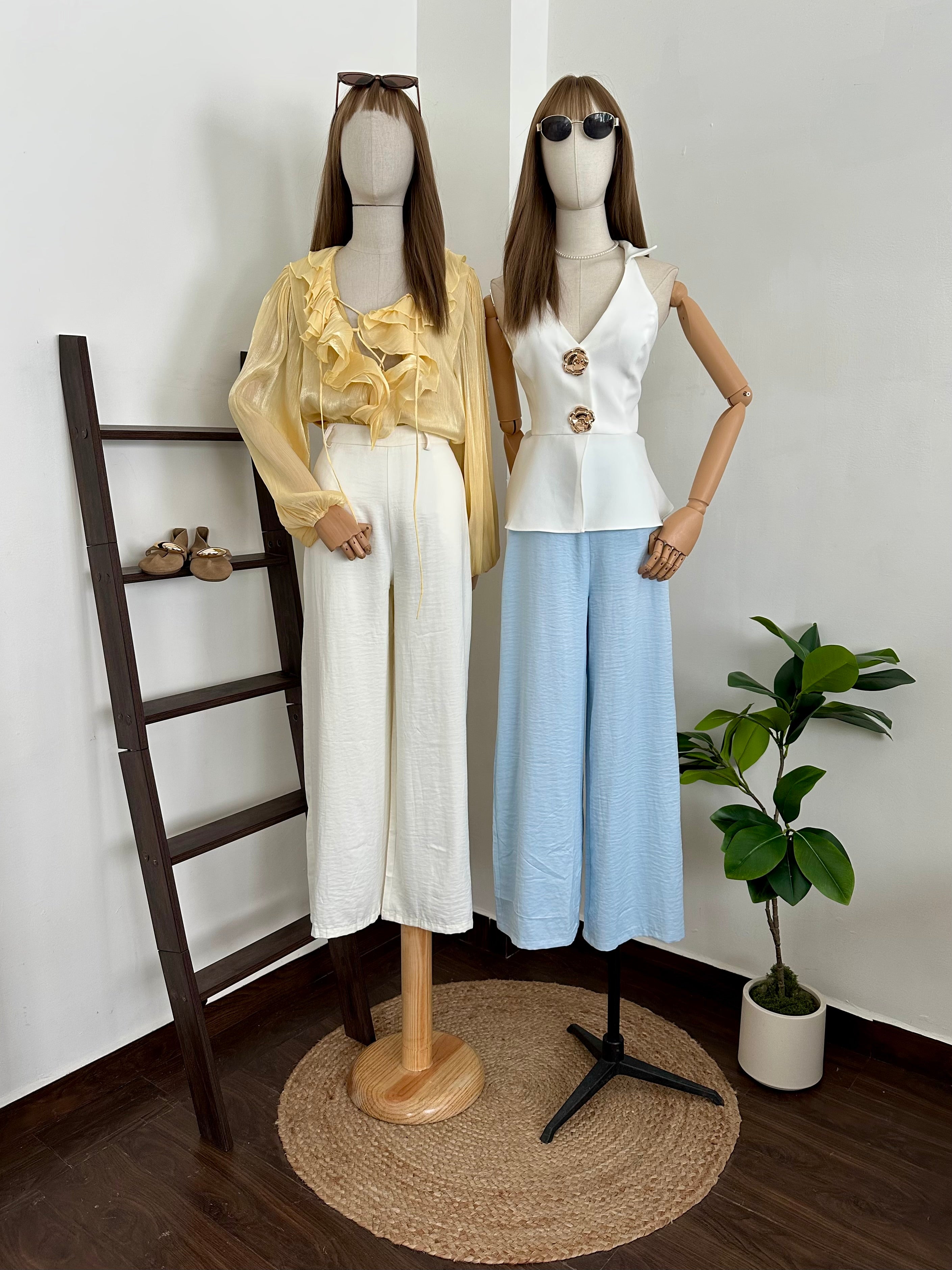 Pantalón satinado c/elástico