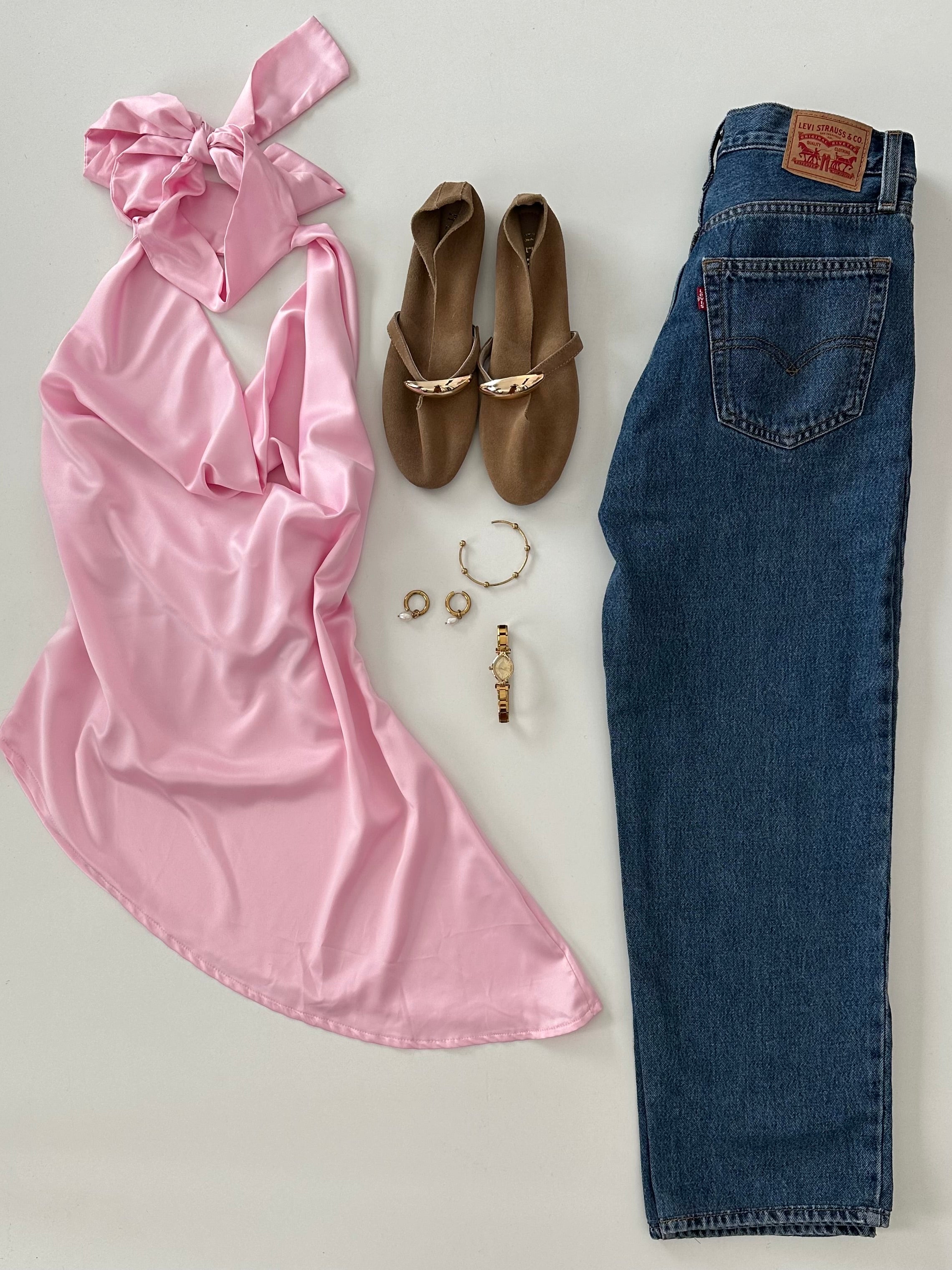 Halter blouse Satin