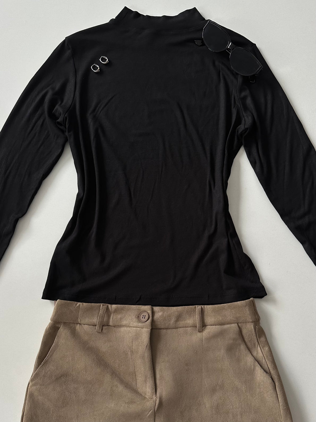 Blusa básica manga larga