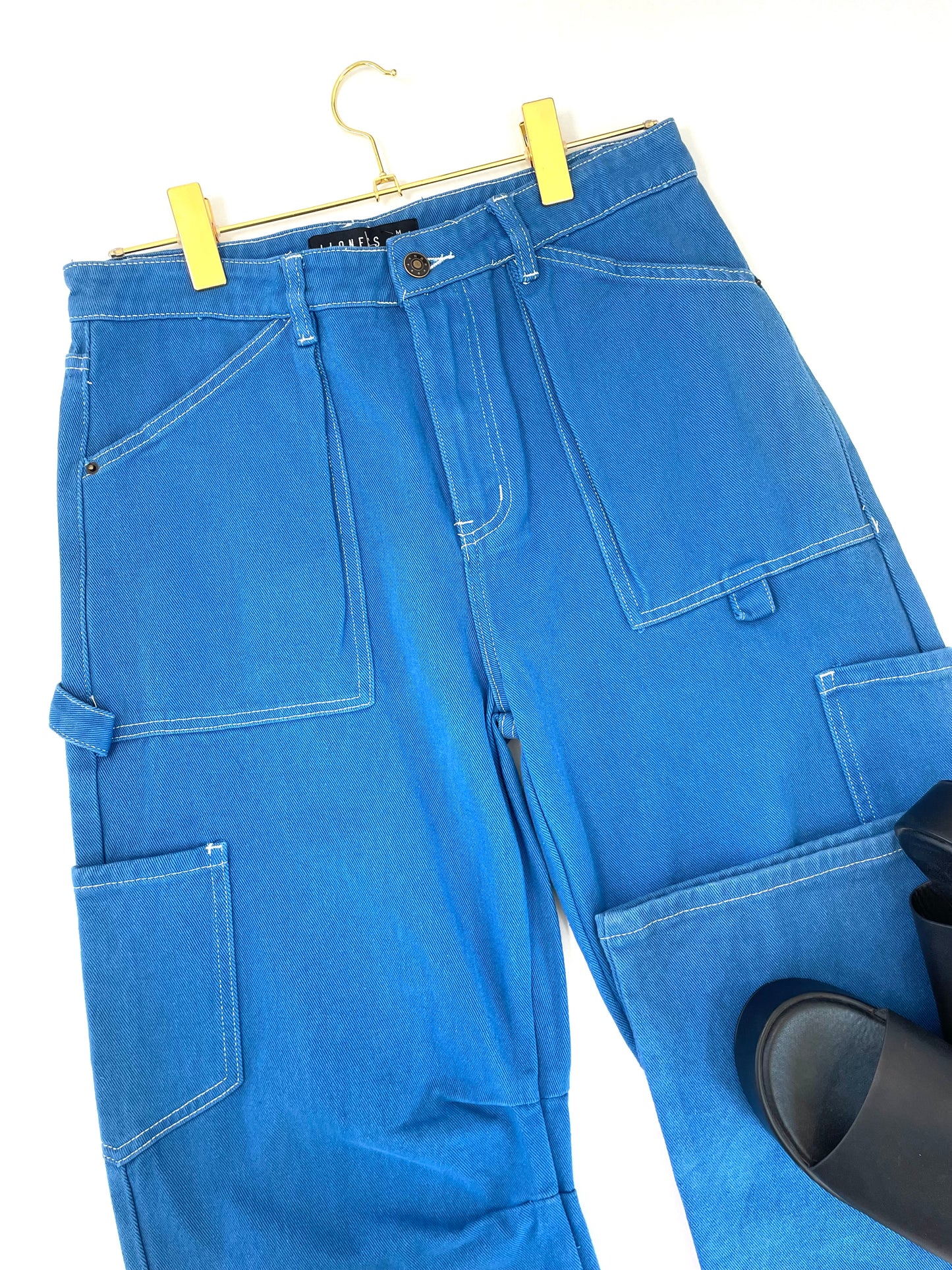 Cargo pants electric blue