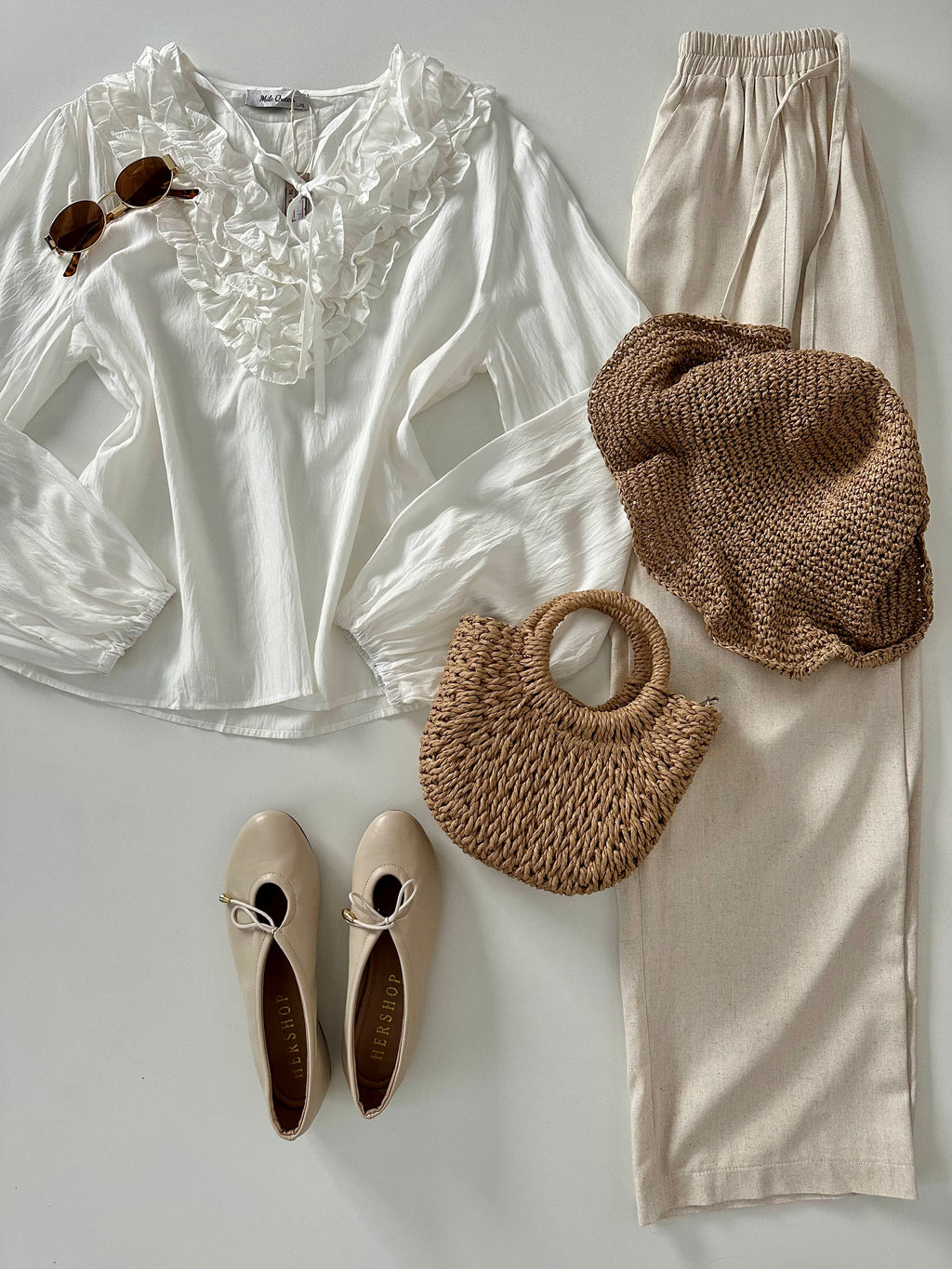 Blusa boho con olanes