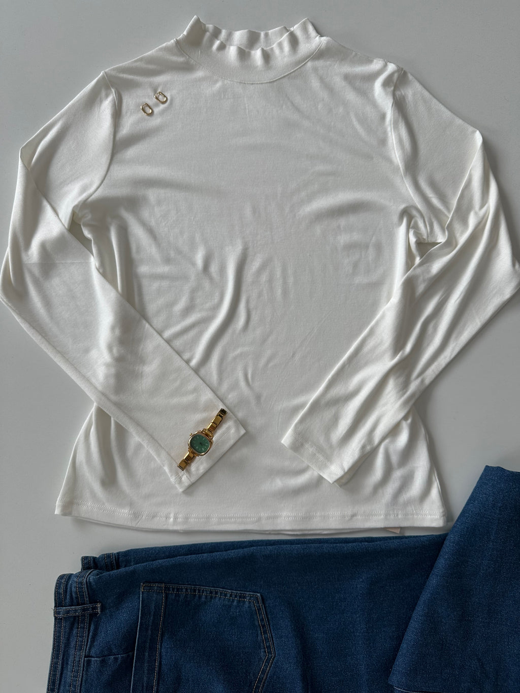 Blusa básica manga larga