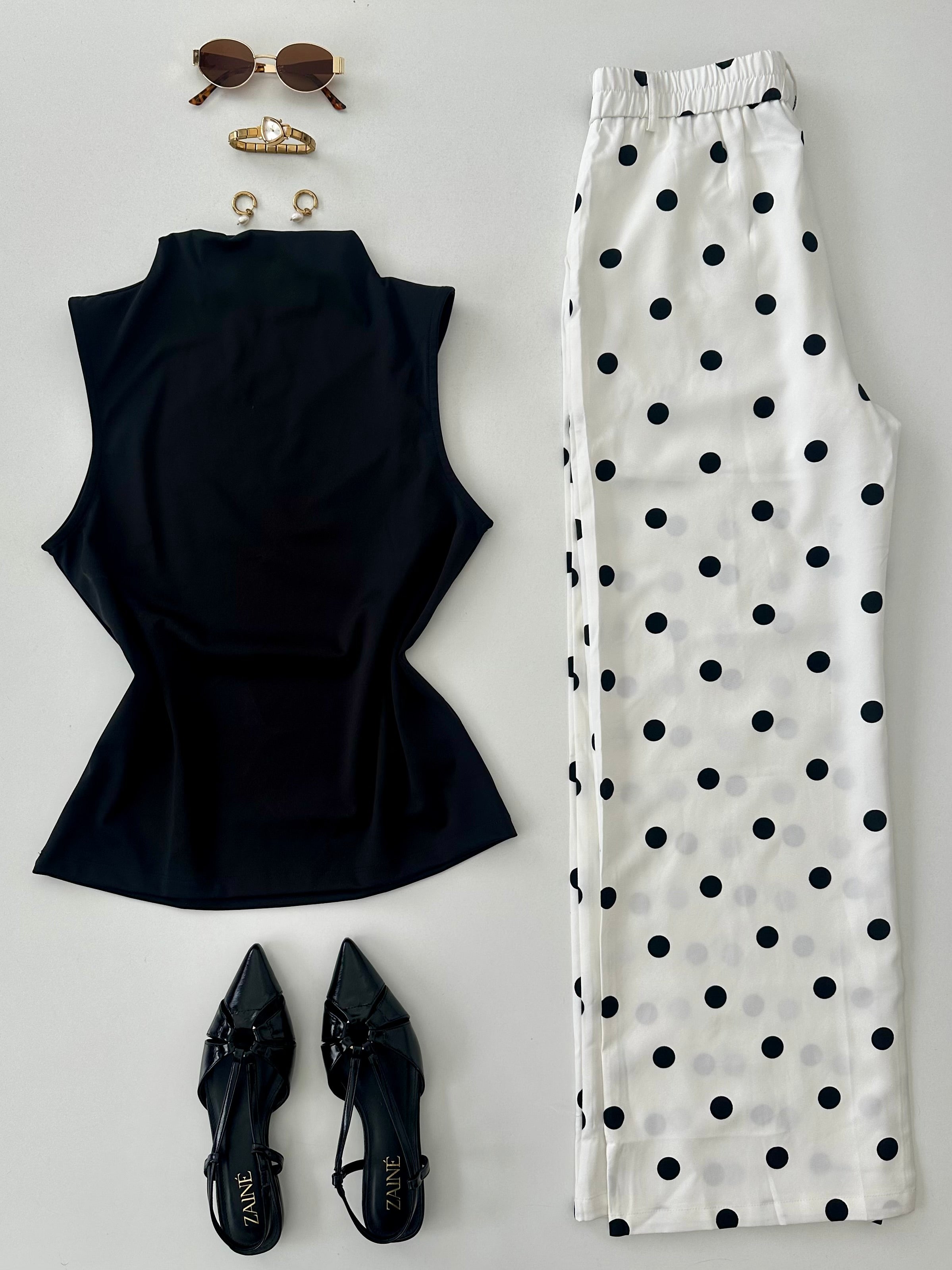 Blusa cuello alto