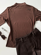 Blusa básica manga larga