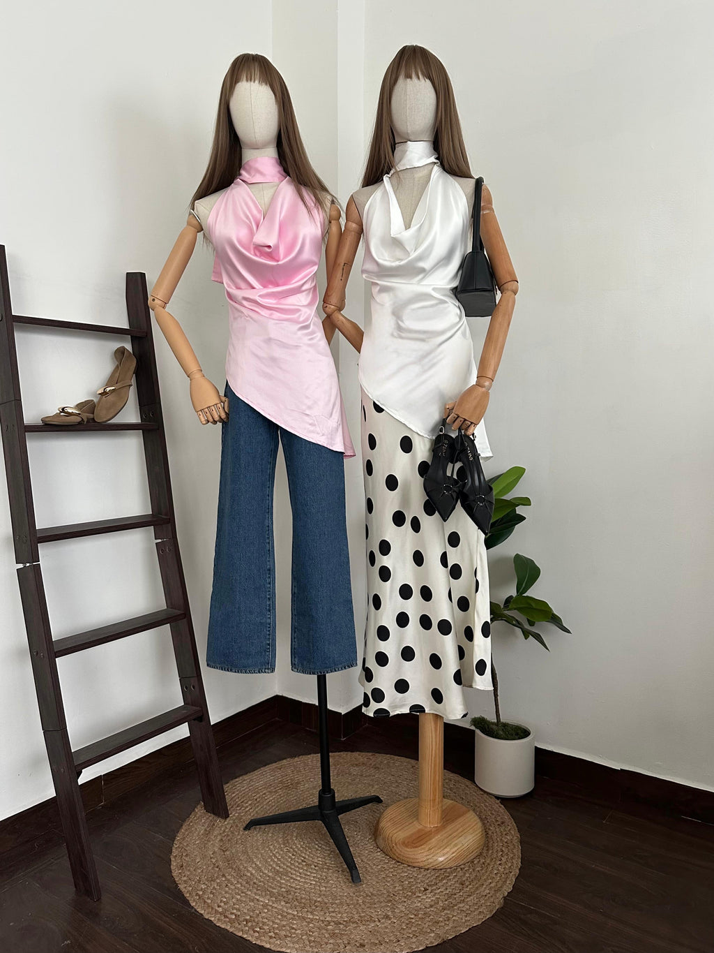 Halter blouse Satin