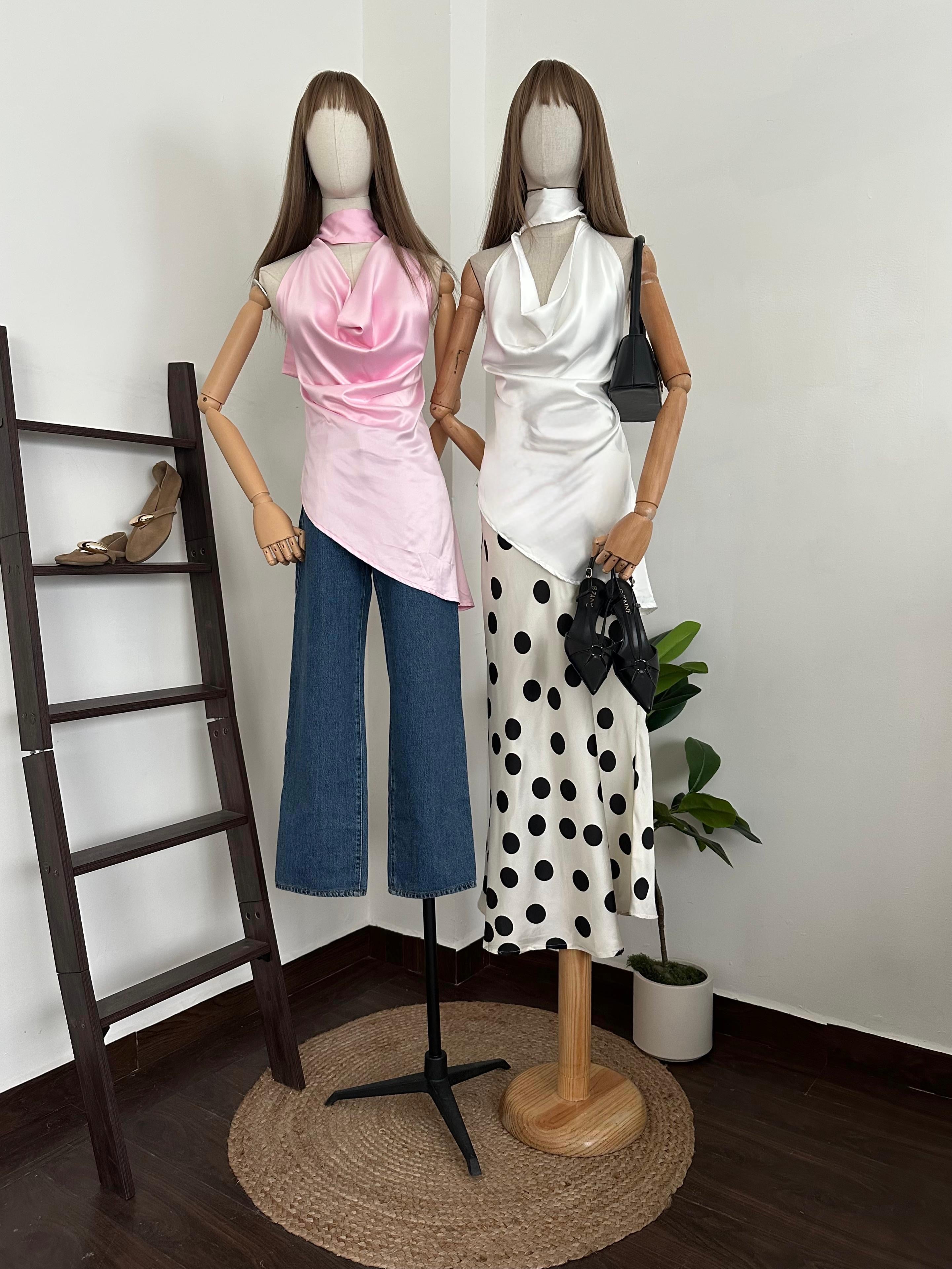 Halter blouse Satin