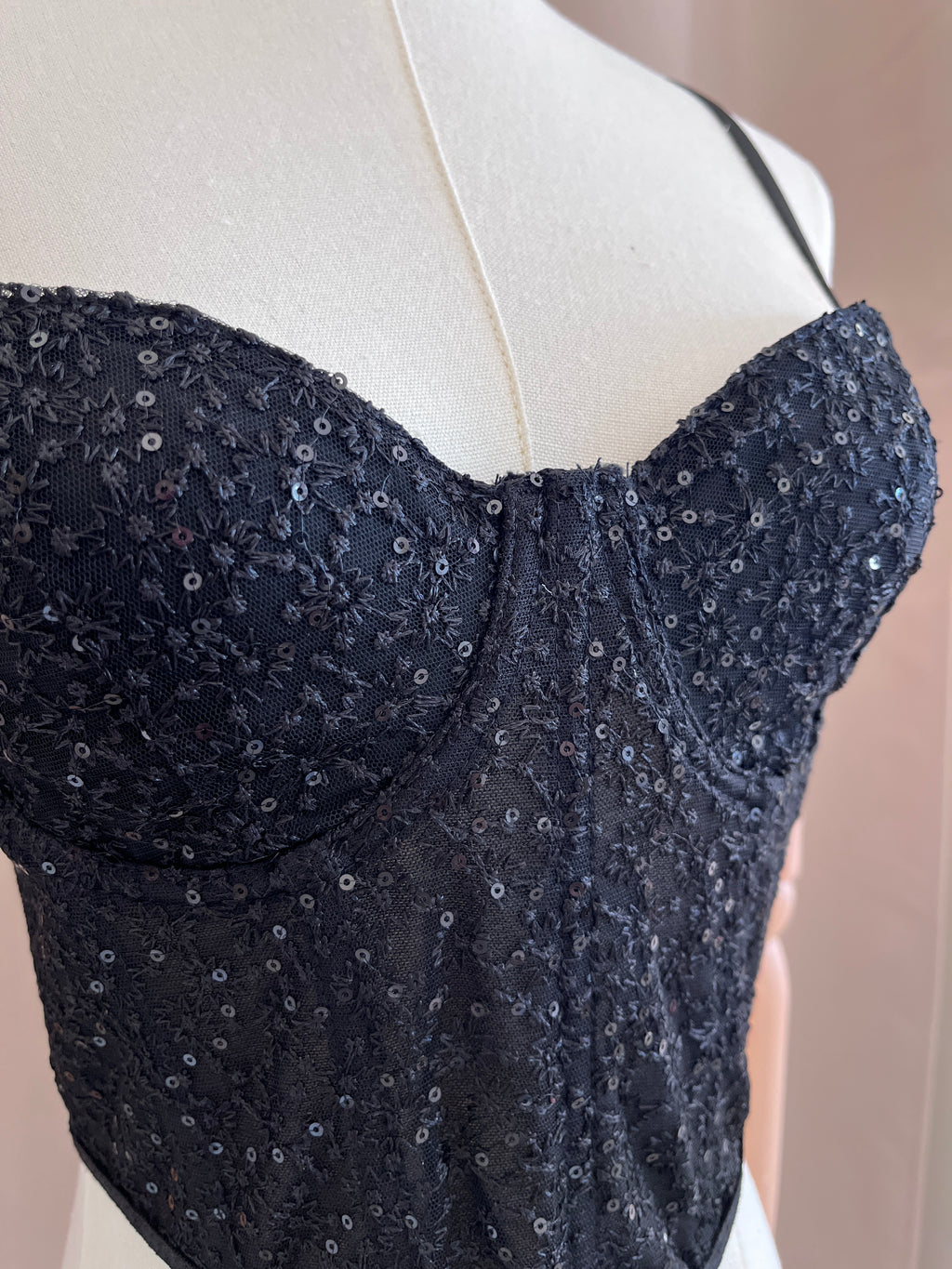 Corset lentejuela