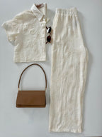 Set lino tejido