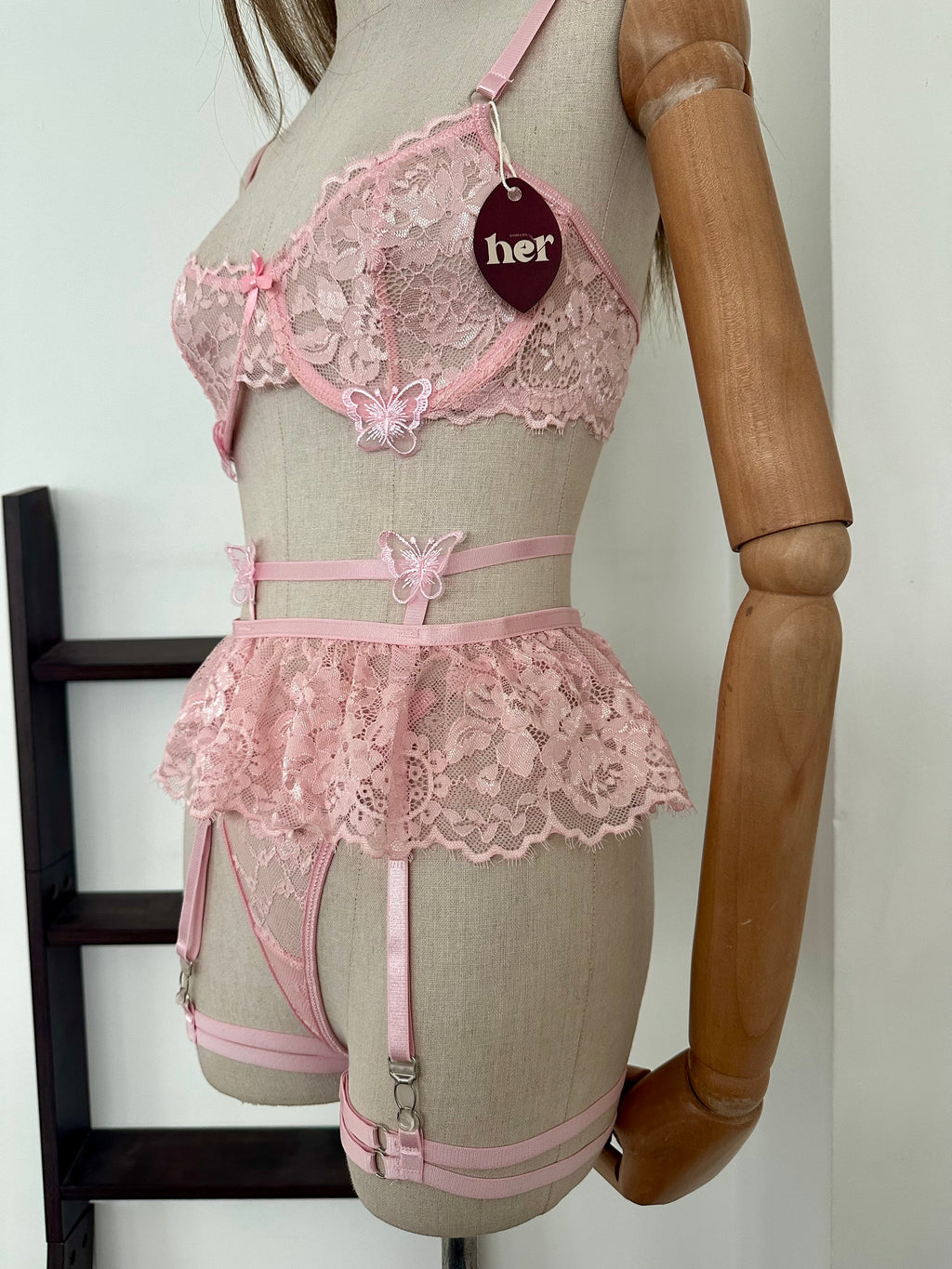 Set mesh c/encaje