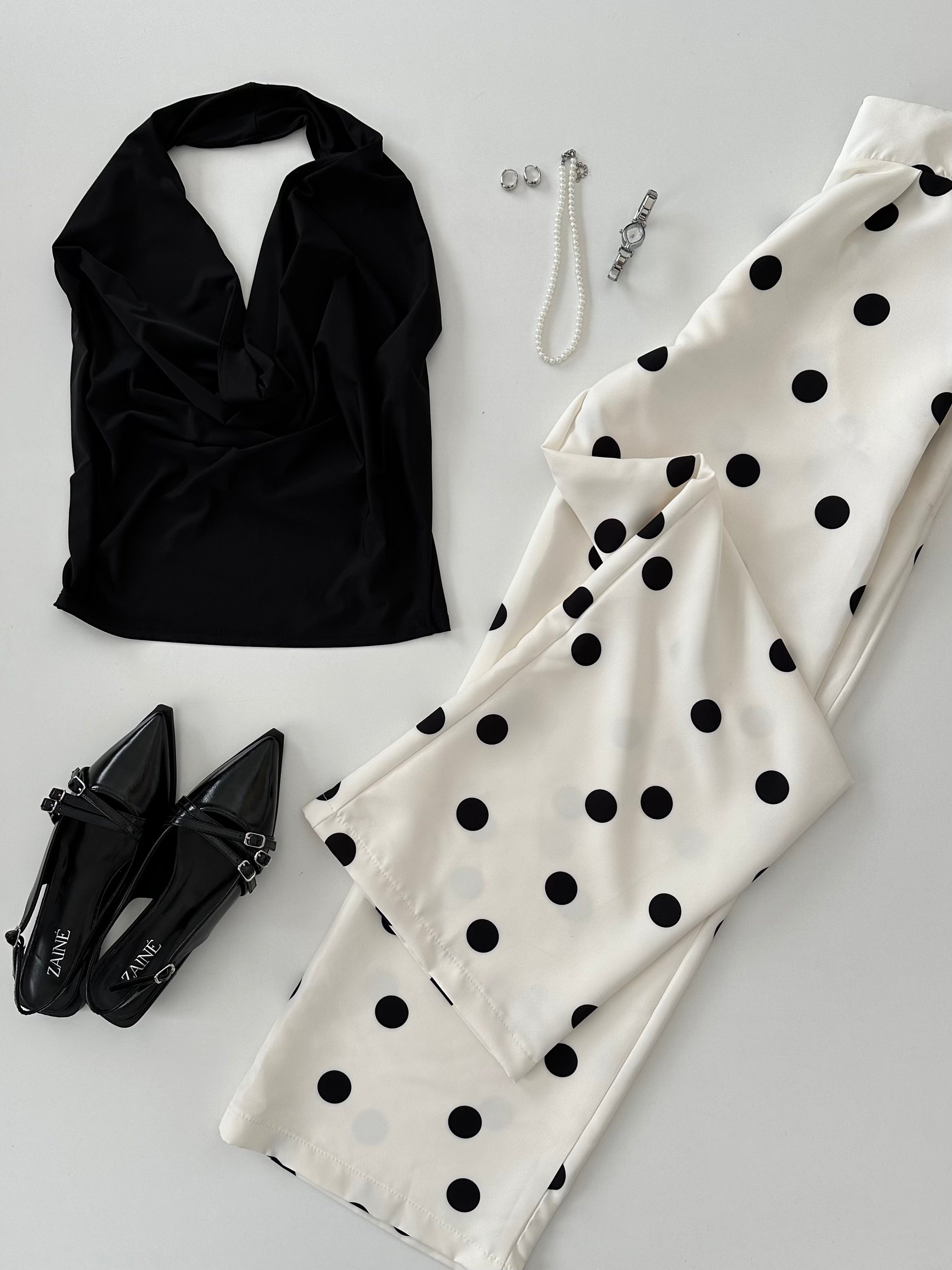 Set halter polka dots