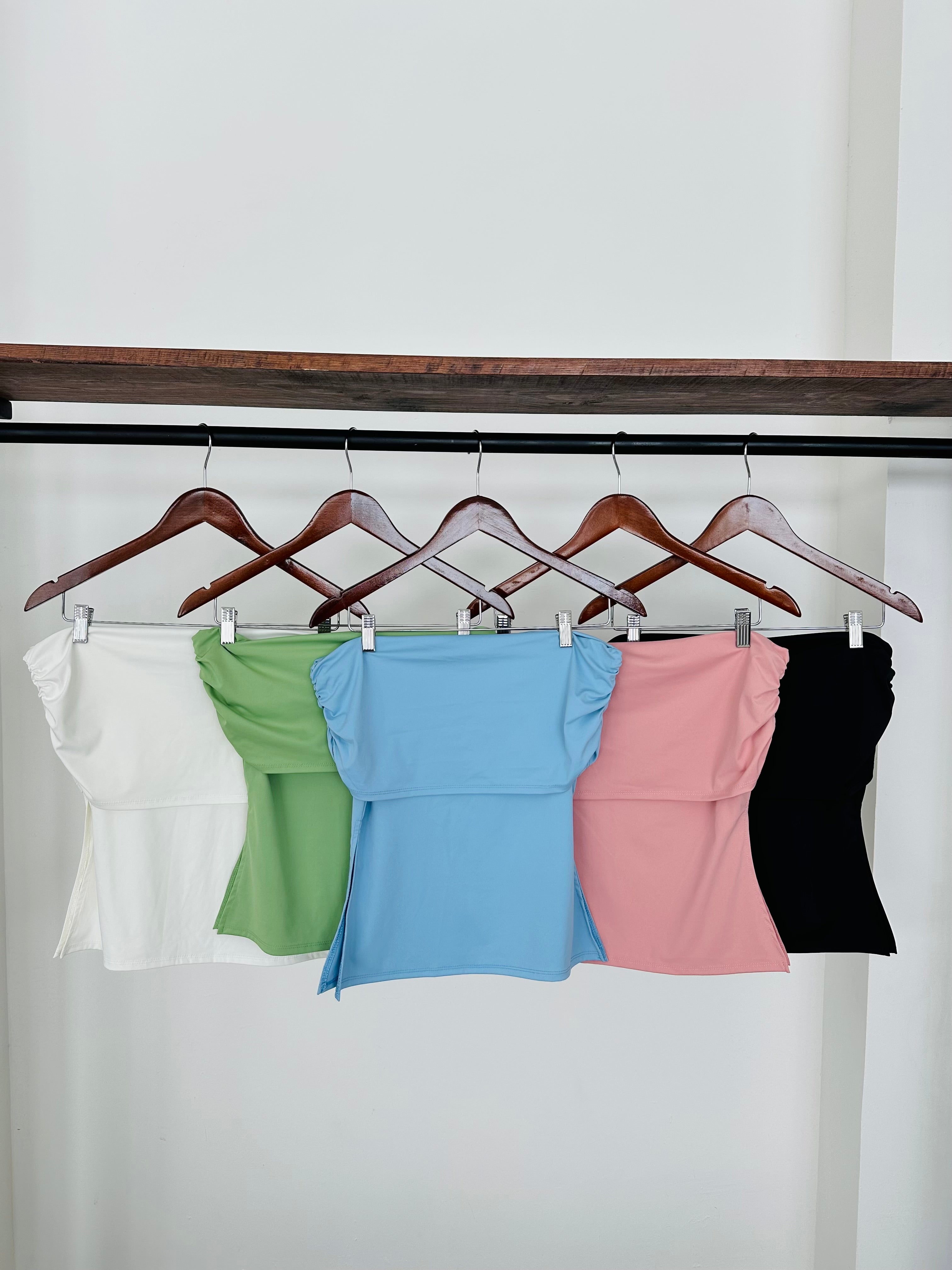 Strapless pliegues MOLAD