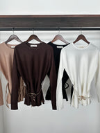 Blusa princesa c/cinto