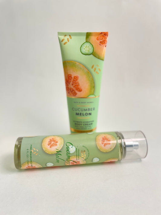 Set crema +loción bath & body works •Cucumber melon•