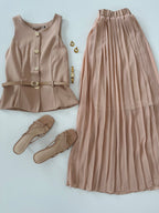 Conjunto falda plisada