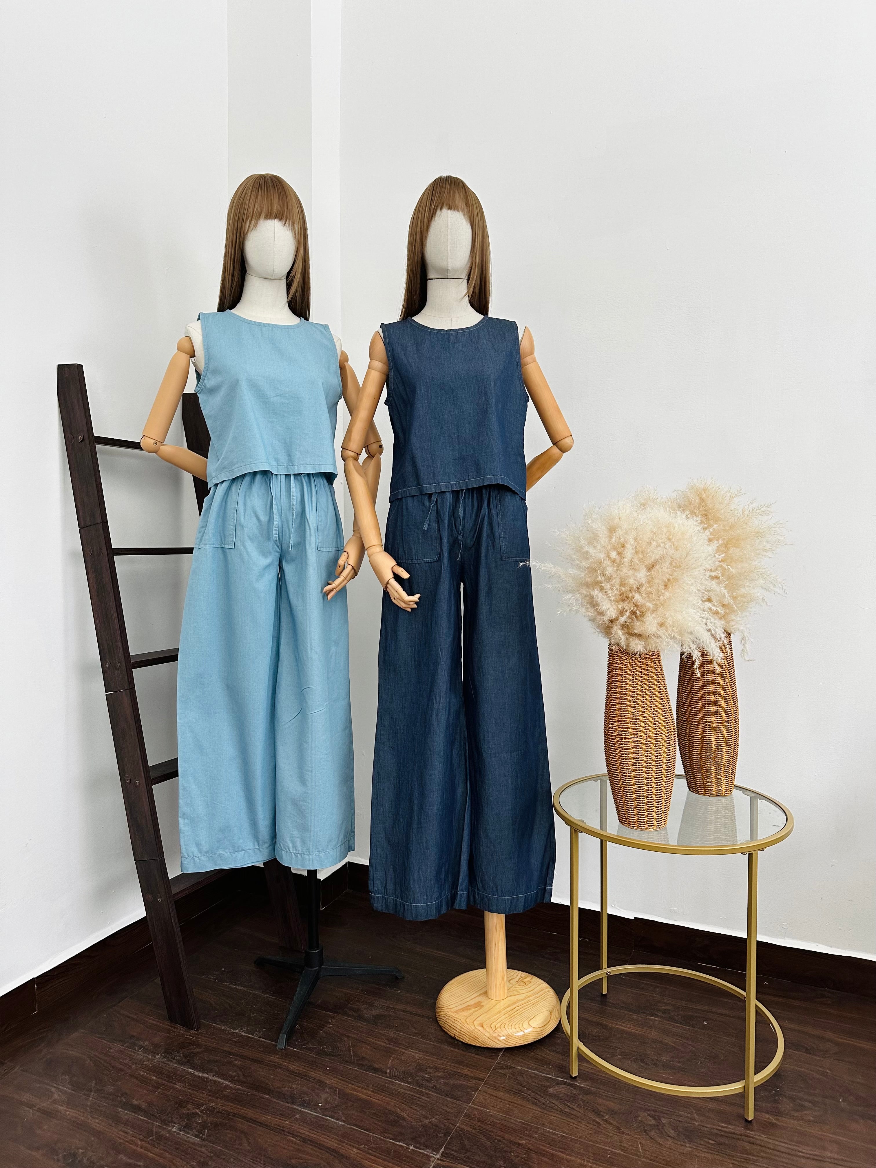 Conjunto tipo denim