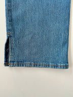 Side slit jeans