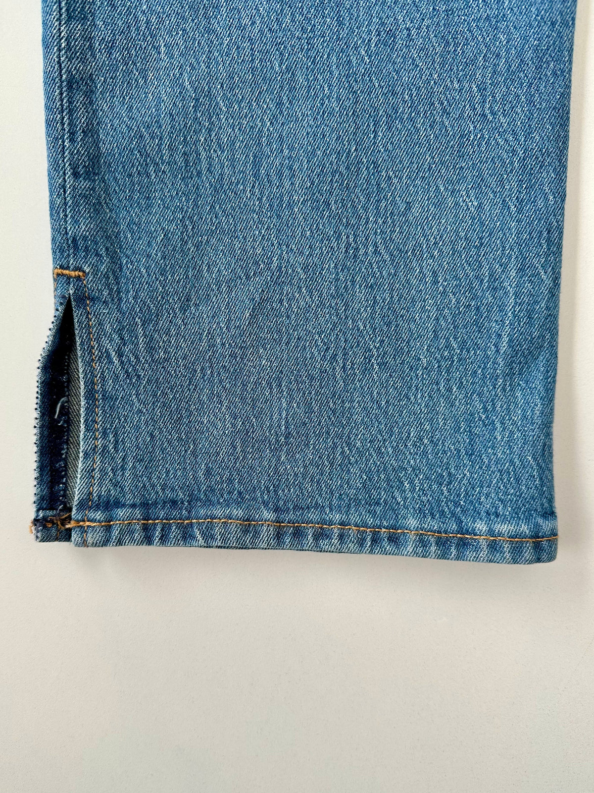 Side slit jeans