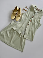 Conjunto falda y chaleco