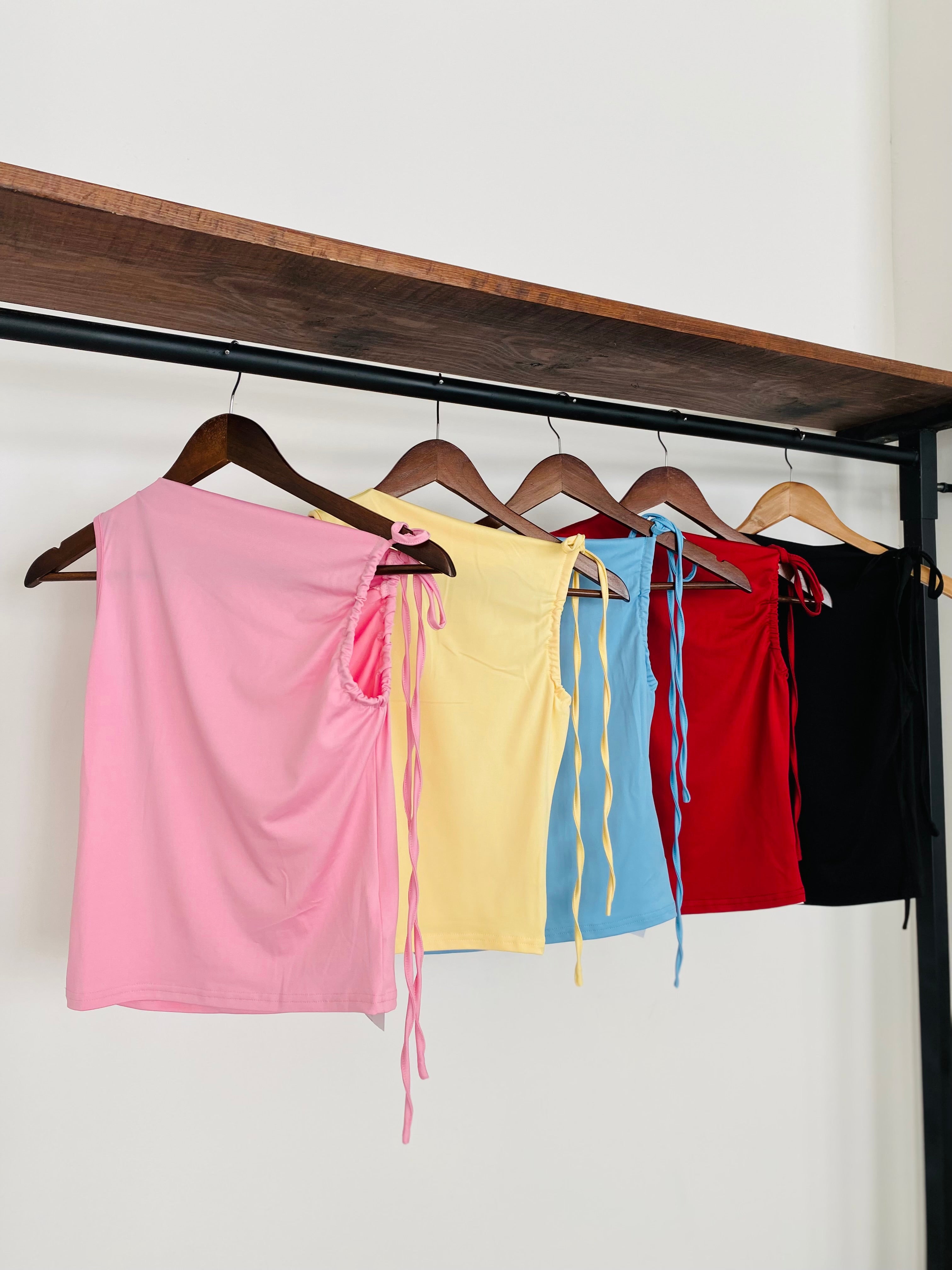 Blusa  moño en hombro