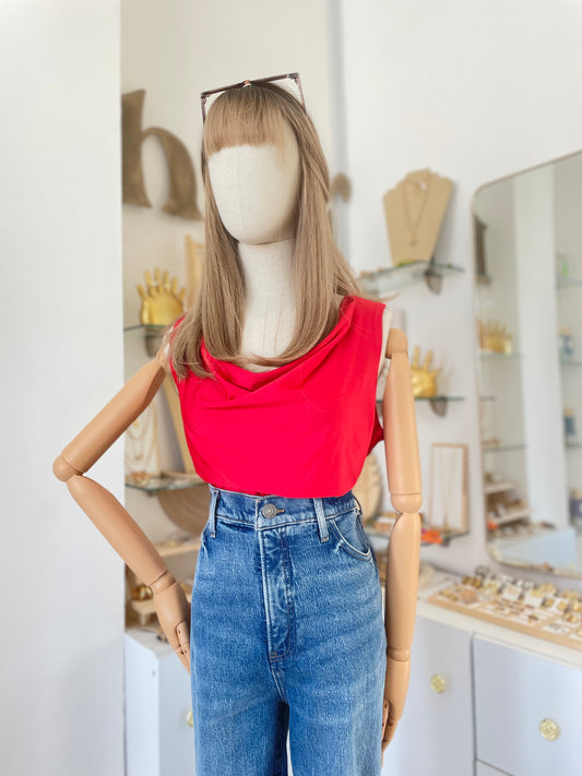 Blusa con cuello caído