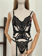 Set corset c/encaje