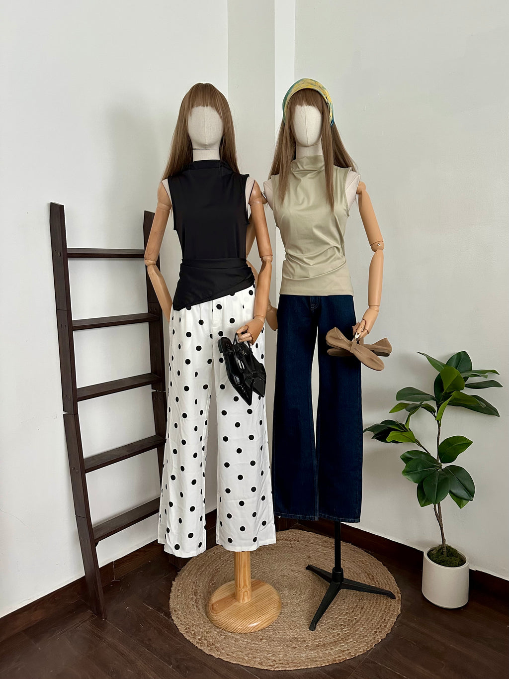 Blusa cuello alto