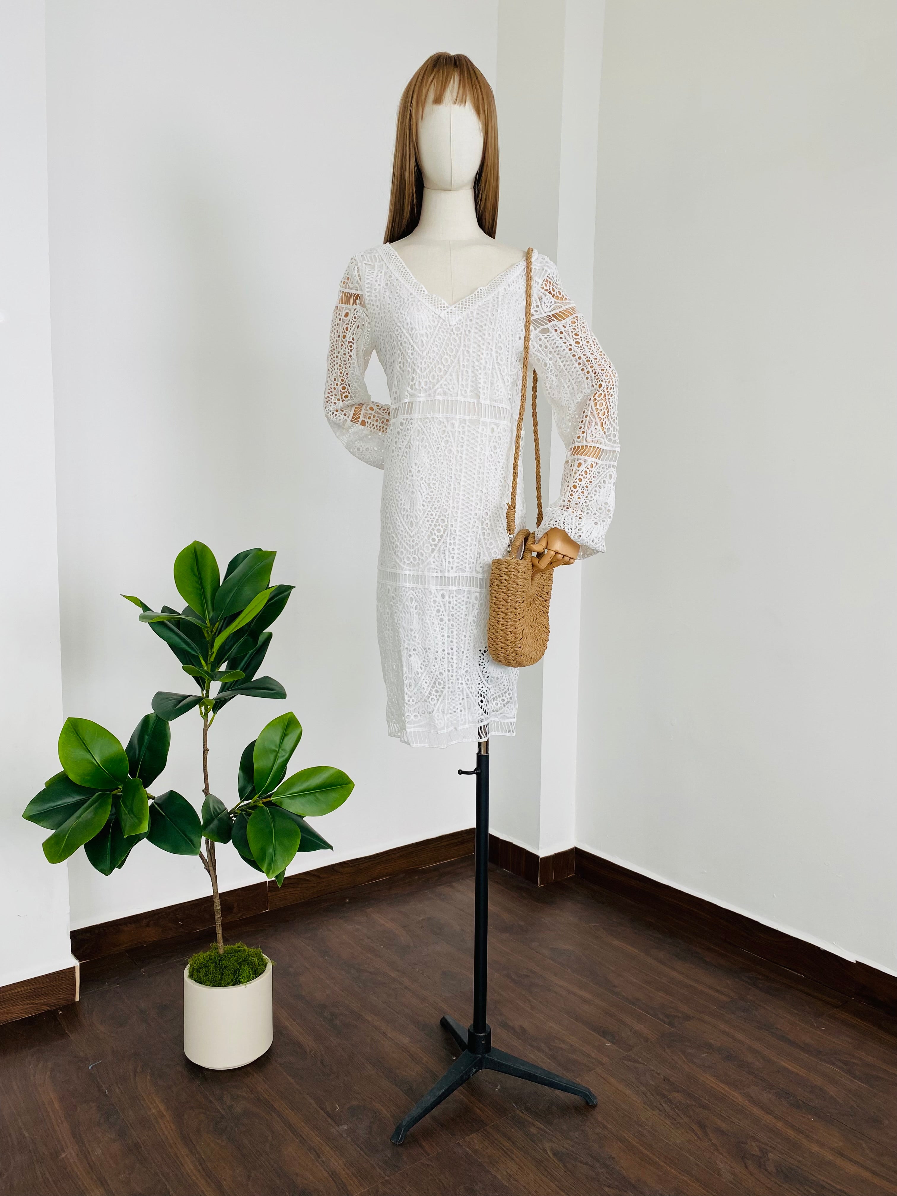 Vestido con encaje