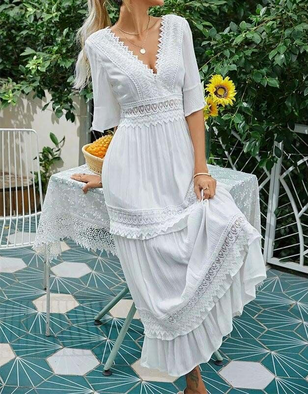 Vestido con encaje