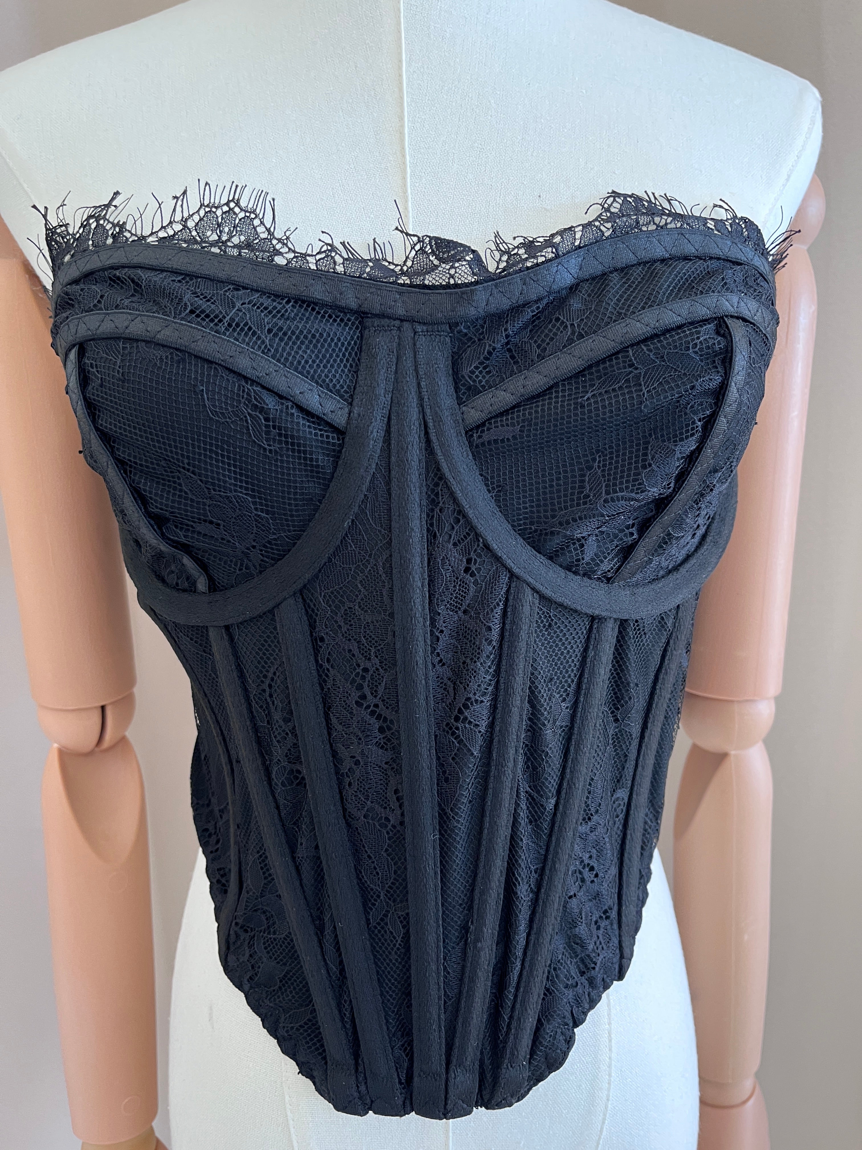 Corset encaje strapless