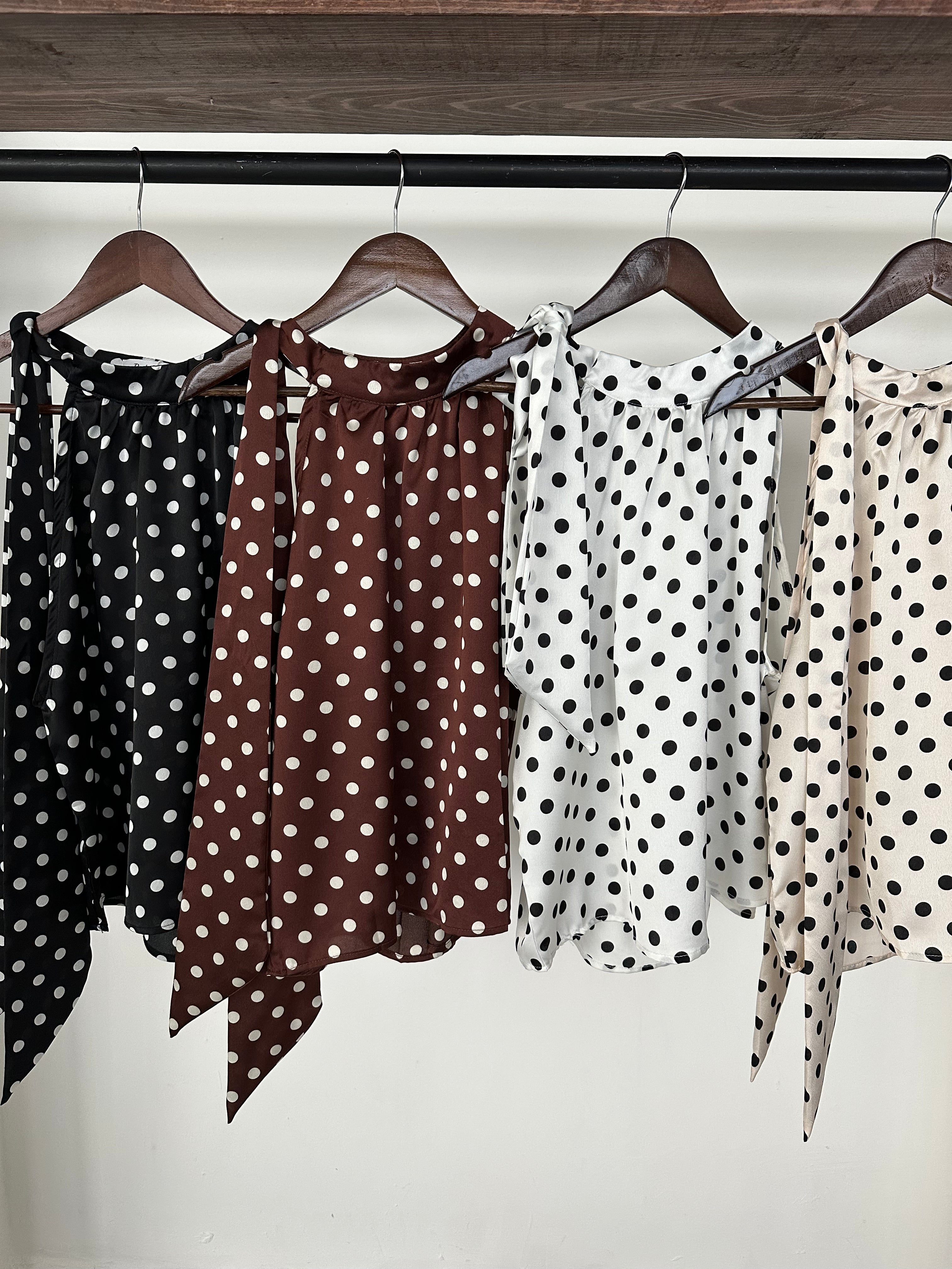 Blusa polka dots listón