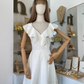 Vestido blanco con volantes