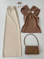 Blusa con detalle dorado