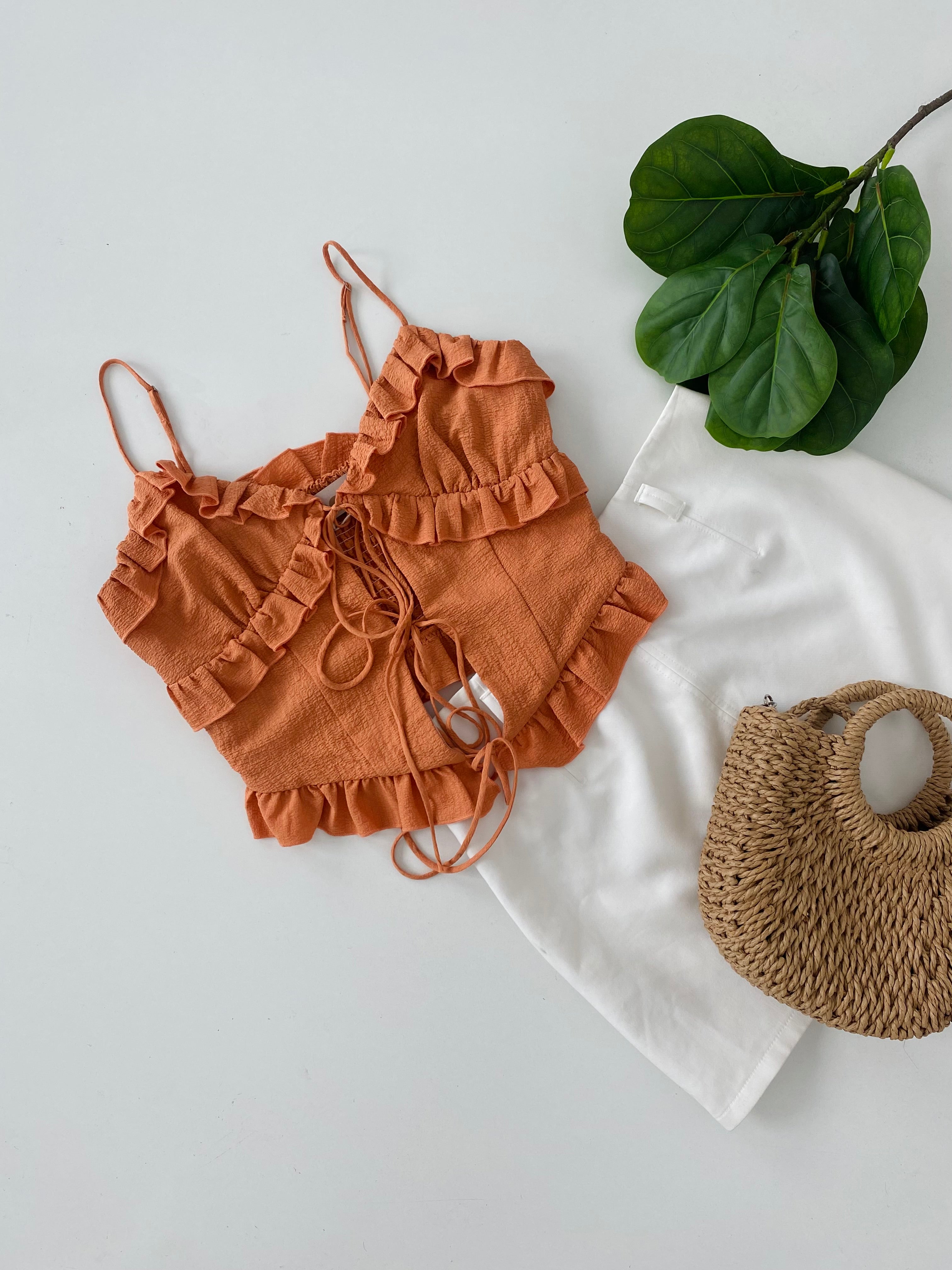 Orange blouse