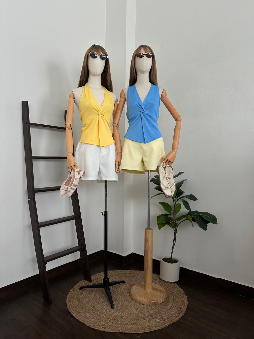 Top Halter c/escote V