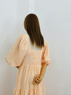 Vestido flores bordadas