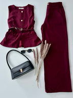 Conjunto vestir c/cinto