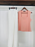 Blusa c/cuello cuadrado