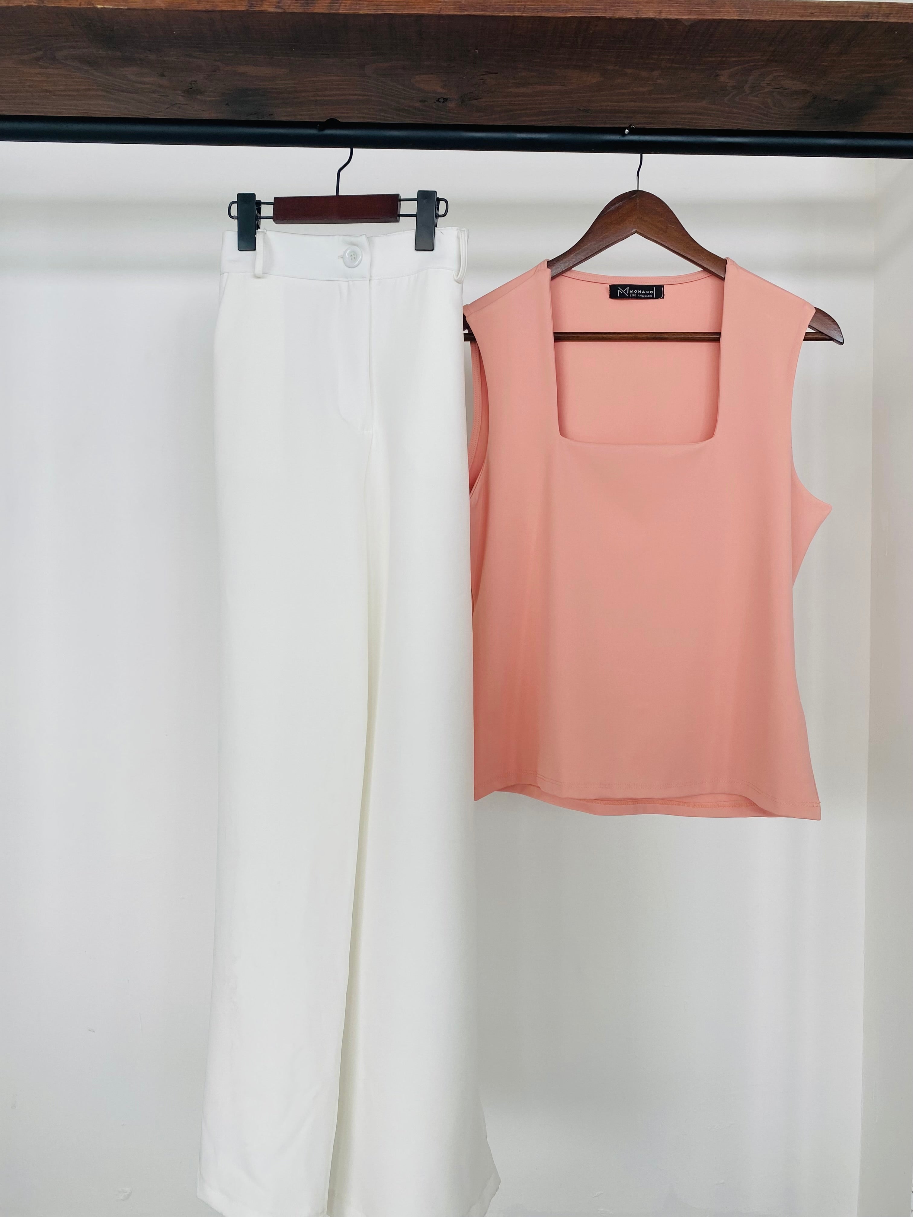 Blusa c/cuello cuadrado