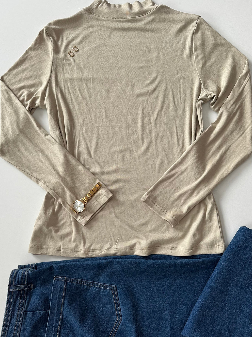 Blusa básica manga larga