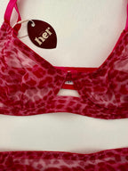 Set mesh animal print