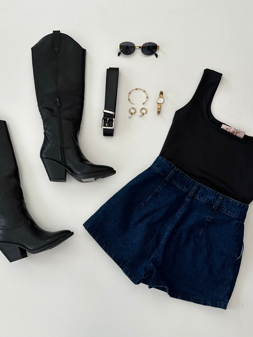 Short falda denim