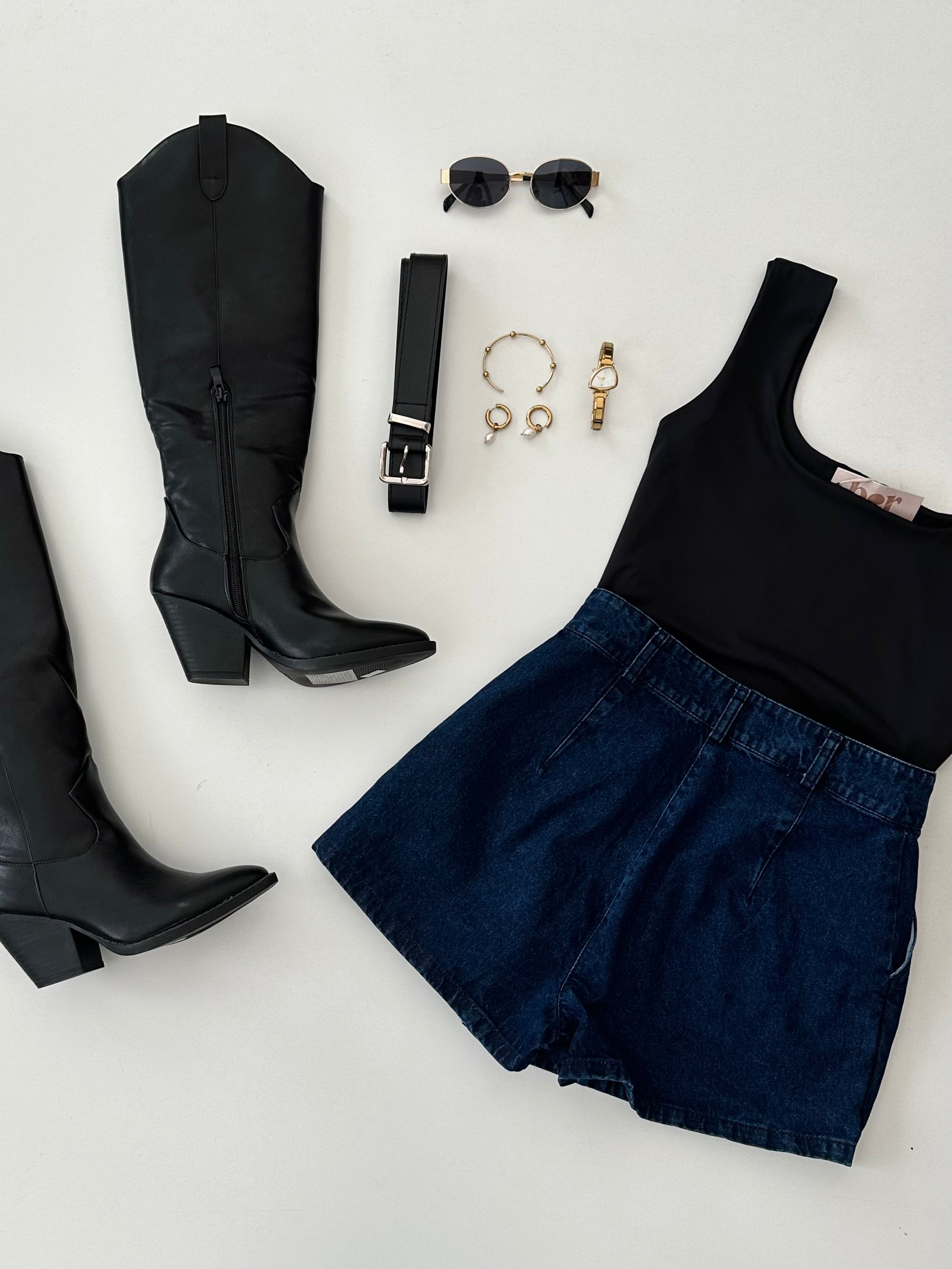 Short falda denim
